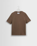 Dean - Dusty Brown Textured Organic Cotton T-Shirt