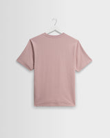 wax london men's Dean - Dusty Pink Textured Organic Cotton T-Shirt