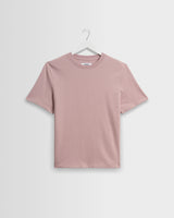 wax london men's Dean - Dusty Pink Textured Organic Cotton T-Shirt