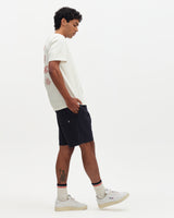 Dean - Ecru And Rust Grid Embroidered T-Shirt