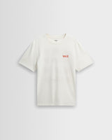 Dean - Ecru And Rust Grid Embroidered T-Shirt