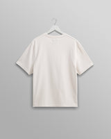 wax london Dean - Ecru Textured Organic Cotton T-Shirt