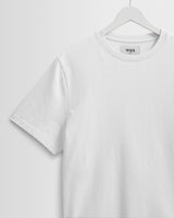 Dean - White Textured Organic Cotton T-Shirt