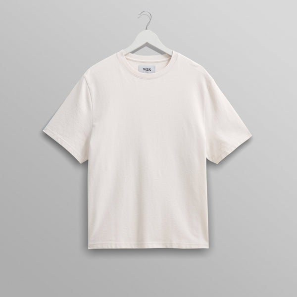 【Wax London】在庫あり ☆無地 Dean Tシャツ☆ Men's Navy Textured Organic Cotton T-Shirt | Wax London