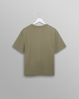 wax london men's Dean - Green Textured Organic Cotton T-Shirt