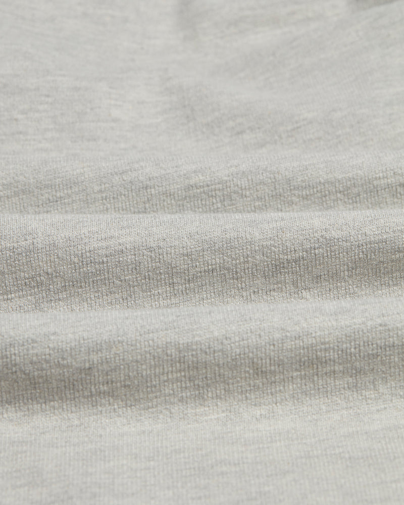 wax london Dean - Grey Marl Textured Organic Cotton T-Shirt