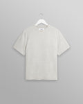 Dean - Grey Marl Textured Organic Cotton T-Shirt