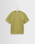 Dean - Lime Khaki Textured Organic Cotton T-Shirt