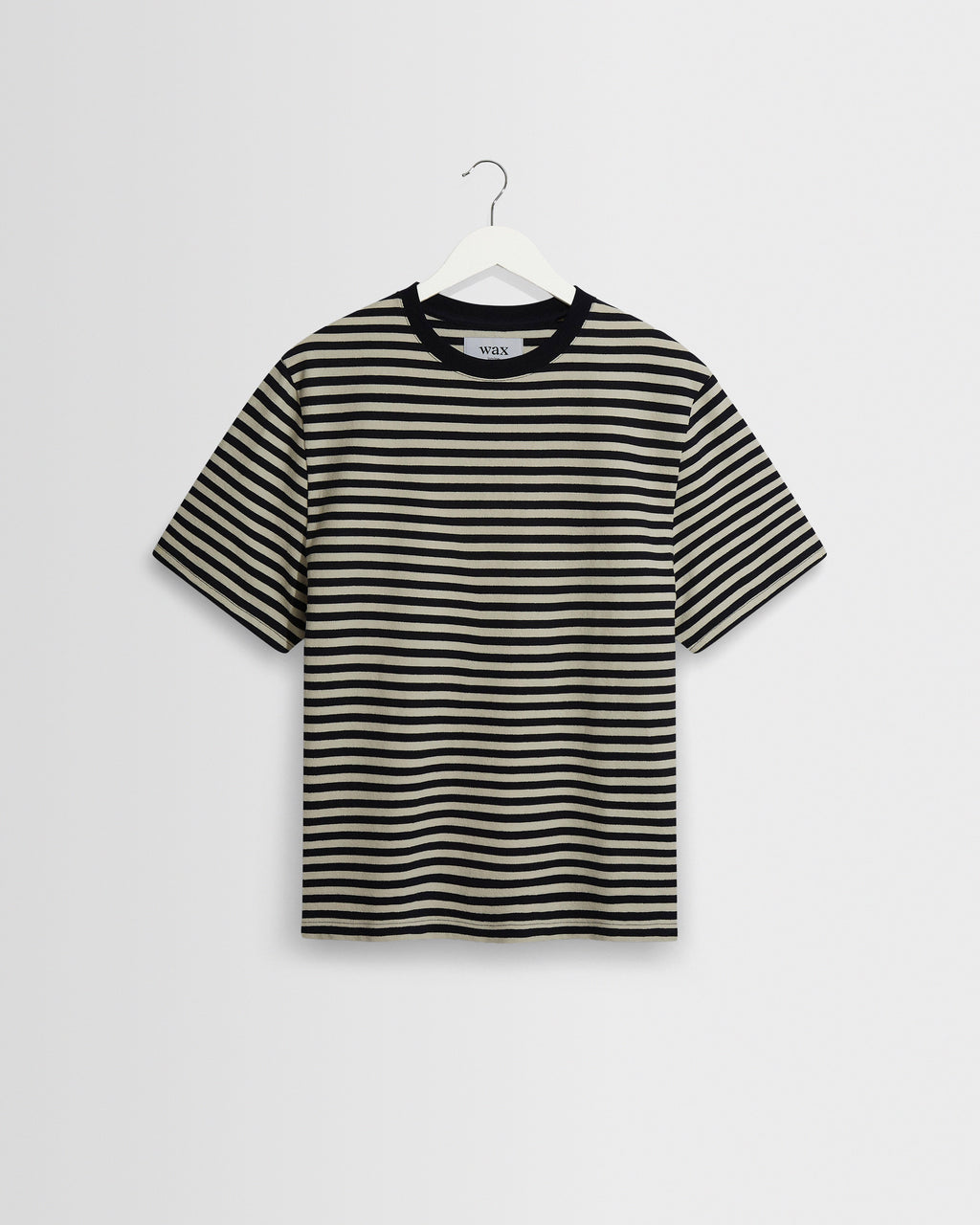 トップス butcher products WIDE STRIPED TEE 42 dean-navyecru-striped-textured