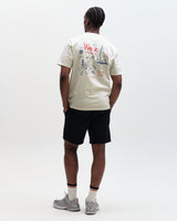 Dean - Off White And Multicolour Sailing Map Print T-Shirt