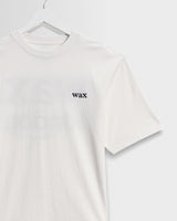 wax london men's Dean - Off White Scribble Text T-Shirt