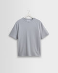 Dean - Pale Blue Textured Organic Cotton T-Shirt