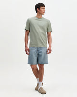 Dean - Sage Textured Organic Cotton T-Shirt