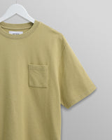 wax london Dean T-Shirt Textured Bright Green With Pocket