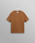 Dean - Tan Textured Organic Cotton T-Shirt