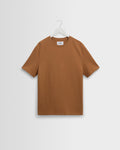 Dean - Tan Textured Organic Cotton T-Shirt