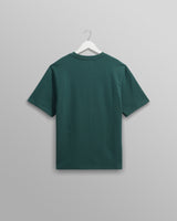 wax london men's Dean - Teal Textured Organic Cotton T-Shirt