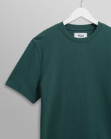 wax london men's Dean - Teal Textured Organic Cotton T-Shirt