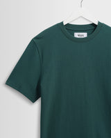 wax london men's Dean - Teal Textured Organic Cotton T-Shirt