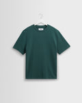 Dean - Teal Textured Organic Cotton T-Shirt