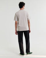 wax london men's Dean - Washed Clay Compact Cotton Pocket T-Shirt