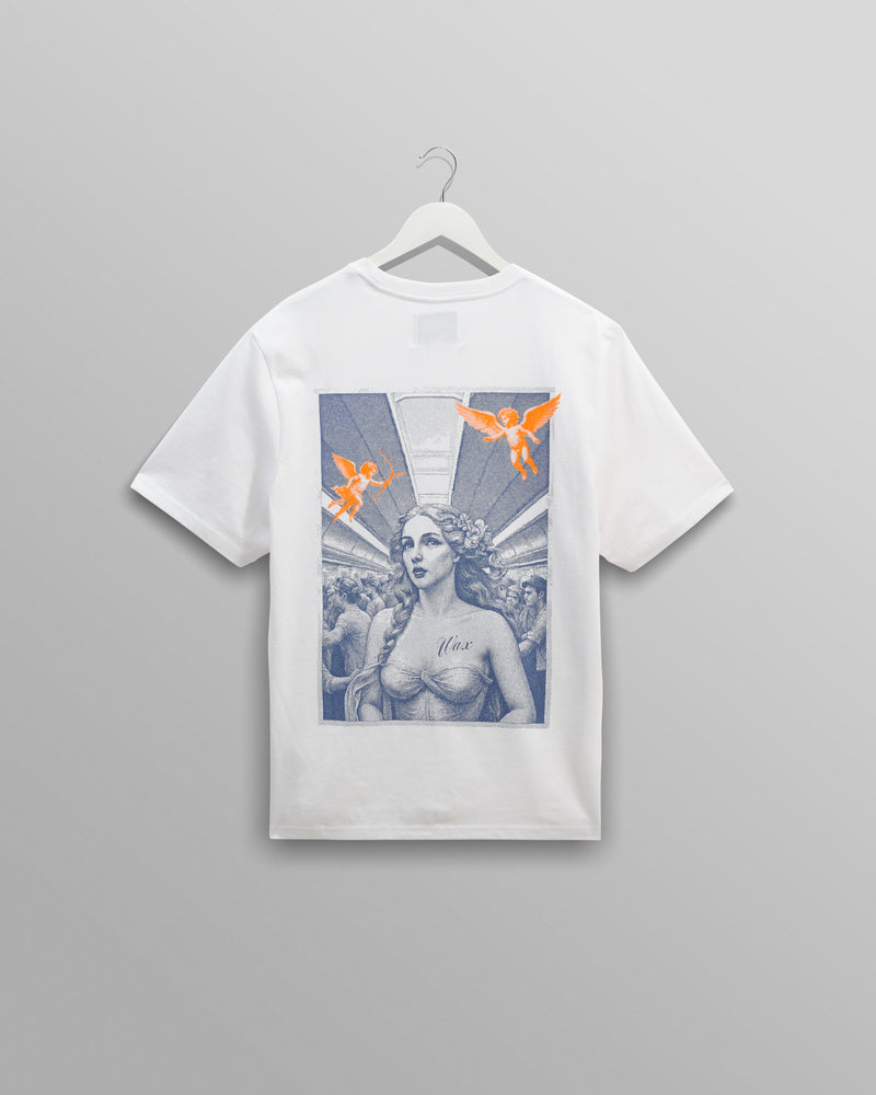 wax london Dean - White London Venus Graphic Organic Cotton T-Shirt