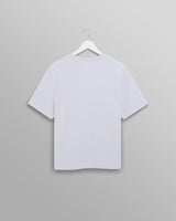 wax london men's Dean - White Textured Organic Cotton T-Shirt