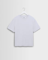 wax london men's Dean - White Textured Organic Cotton T-Shirt