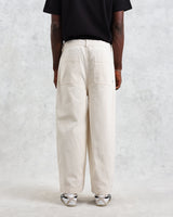 wax london Denali - Ecru Carpenter Denim Trousers