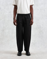 wax london Denali - Washed Black Carpenter Cotton Trousers