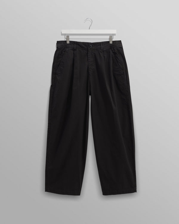 wax london Denali - Washed Black Carpenter Cotton Trousers