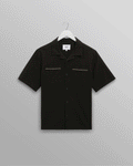 Didcot - Black And Multicolour Applique Short-Sleeve Shirt