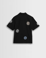 Didcot - Black And Multicolour Round Applique Short-Sleeve Shirt
