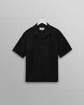 Didcot - Black Corded Lace Short-Sleeve Shirt