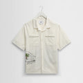 Didcot - Ecru And Multicolour Embroidered Short-Sleeve Shirt