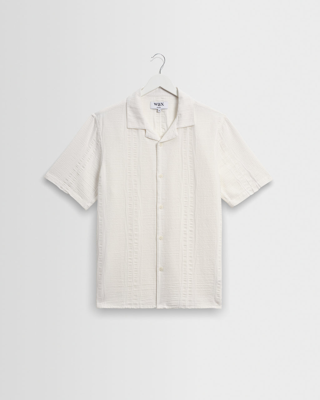 Didcot Ecru Double Weave Seersucker Short Sleeve Shirt