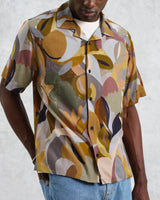 wax london Didcot - Multicolour Meadow Print Short Sleeve Shirt