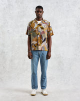 wax london Didcot - Multicolour Meadow Print Short Sleeve Shirt