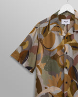 wax london Didcot - Multicolour Meadow Print Short Sleeve Shirt