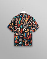 wax london Didcot Shirt Black/Multi Block