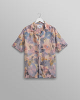 wax london Didcot Shirt Blue/Pink Botanic