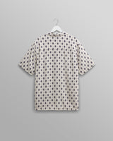 wax london Didcot Shirt Ecru Ditsy Tile