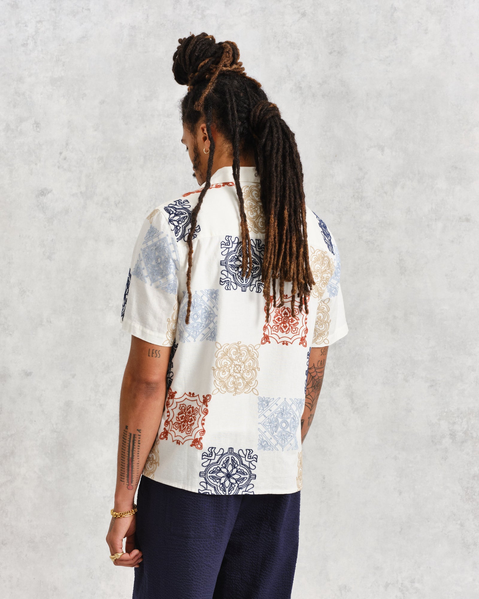 Patchwork Thai bandana shirt 聞き辛い XL