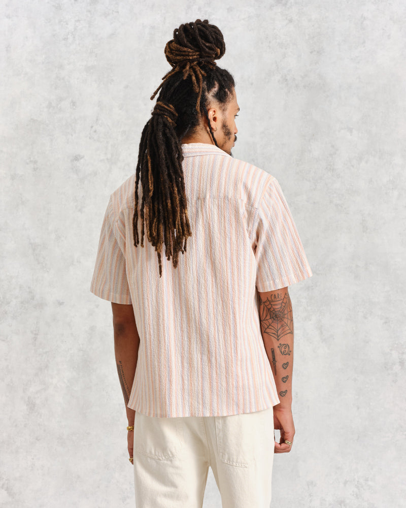 wax london Didcot Shirt Multi Pastel Stripe