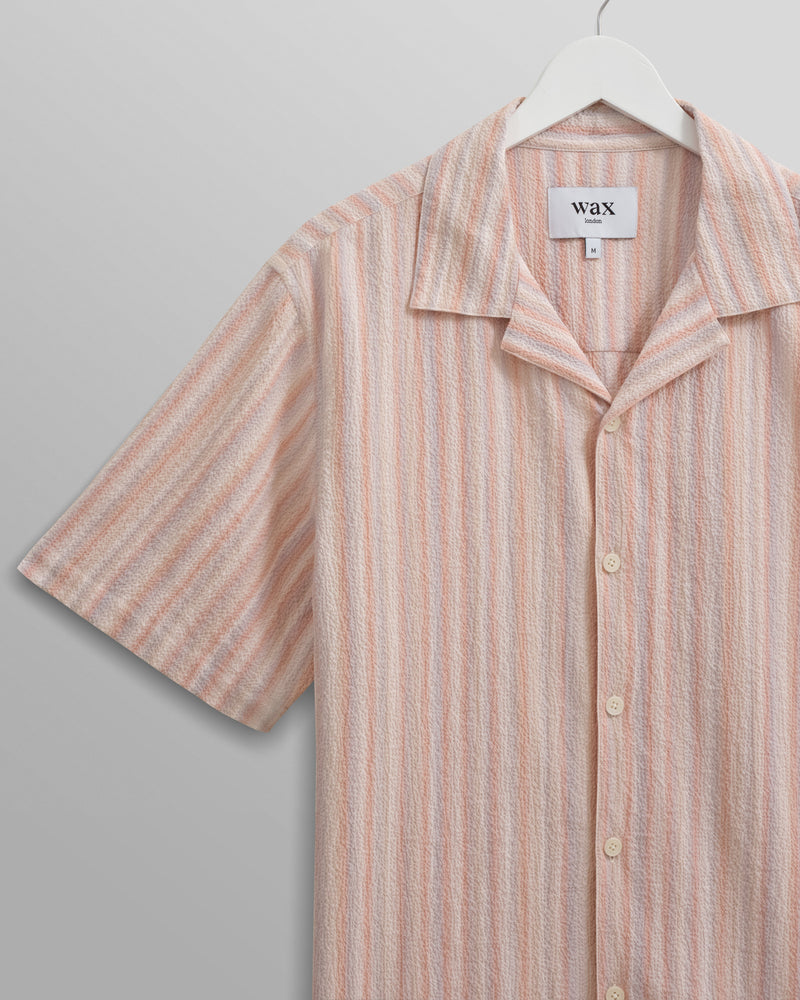 wax london Didcot Shirt Multi Pastel Stripe