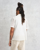 wax london Didcot Shirt White Corded Lace