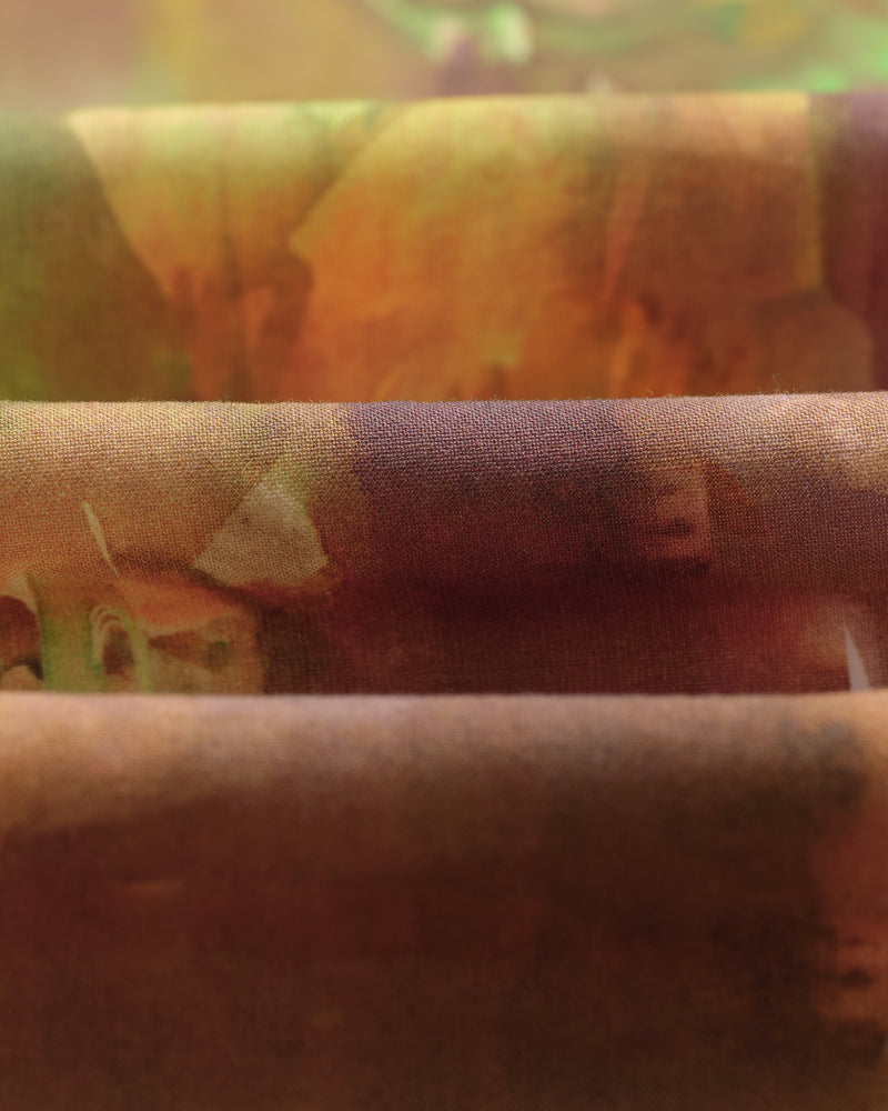 wax london men's Didcot - Watercolour Abstract Painting Short-Sleeve Shirt