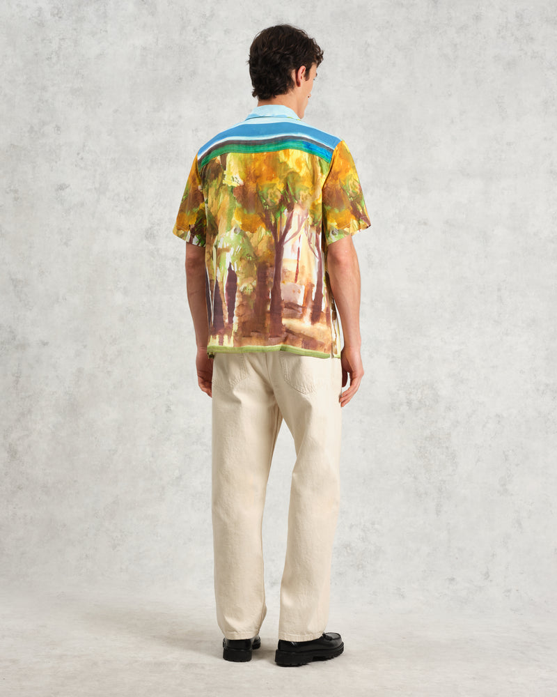 wax london Didcot - Watercolour Abstract Painting Short-Sleeve Shirt