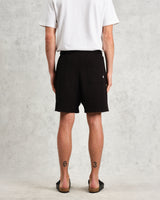 wax london Dudley - Black Rigid Waffle Shorts