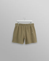 wax london men's Dudley - Khaki Textured Waffle Shorts